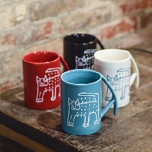 Mattock Handle Mug - Raining Cat